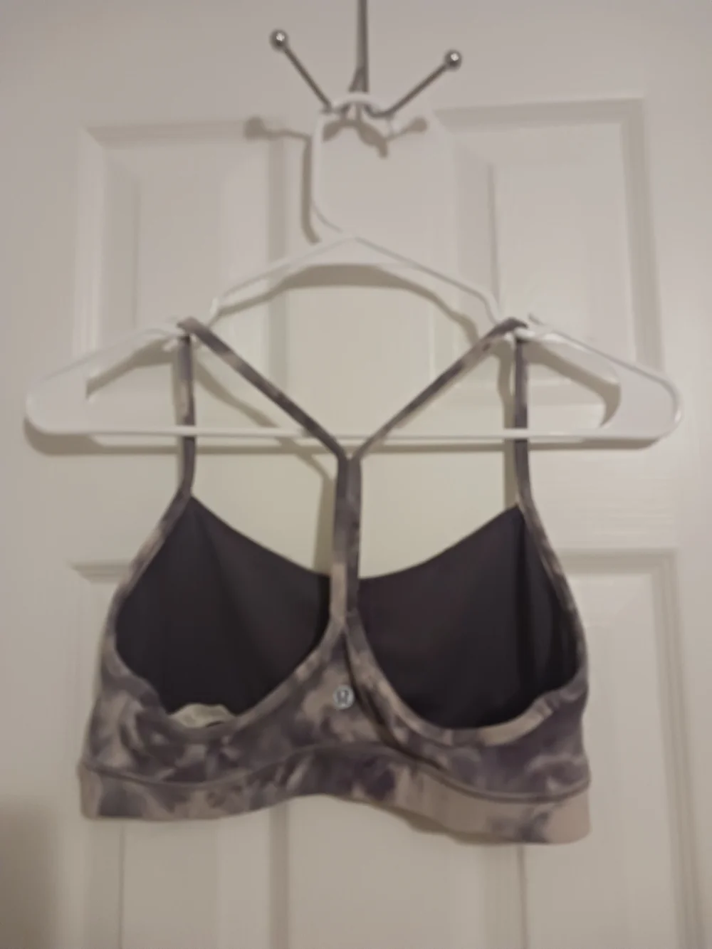 lululemon athletica Flow Y Tie-Dye Bra - Purple size 8